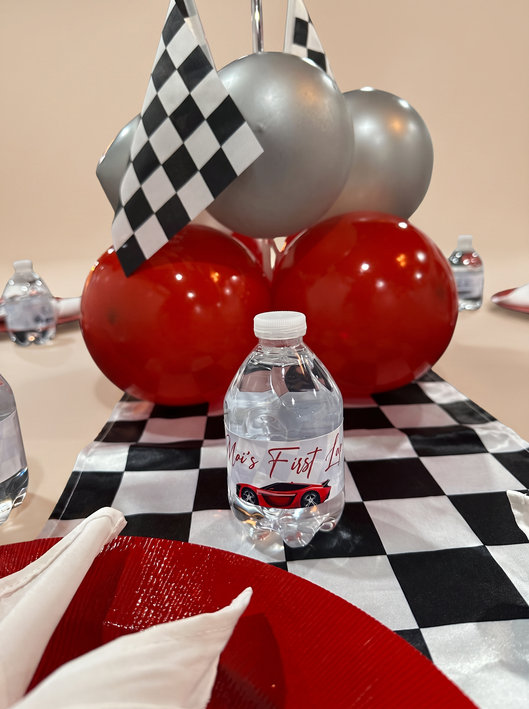 Checkered Flag Centerpiece