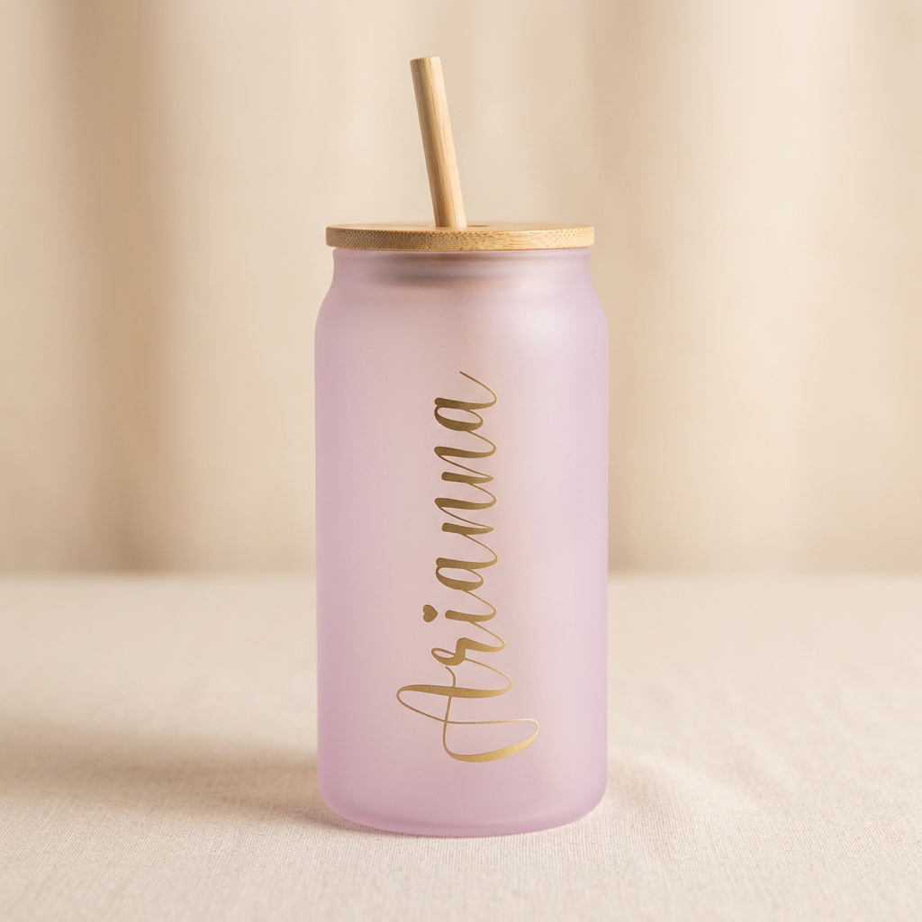 Monogrammed Glass Tumbler